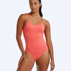 TYR dames badpak - Durafast Elite Solid Tieback - Lichtroze
